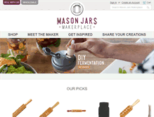 Tablet Screenshot of masonjars.com